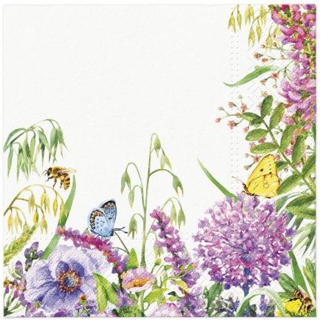 Serwetki Tete Wildflowers Frame mix bibuła [mm:] 330x330 Paw (TL120200)