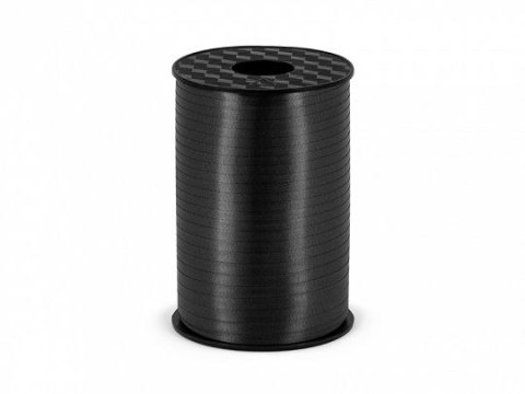 Wstążka plastikowa czarna, 5mm/225m 5 czarny Partydeco (PRP5-010)
