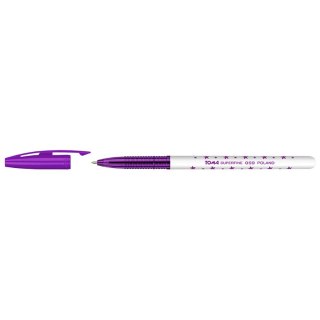 Długopis gwiazdki FIOLETOWY wkład fioletowy 0,5mm Toma (To-059)