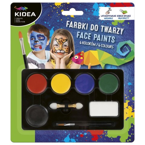 Farba do malowania twarzy kidea 5 kolor. Derform (FDT6KA)