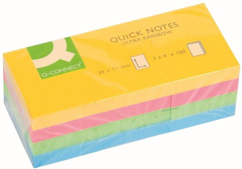 Notes samoprzylepny (karteczki) mix 100k [mm:] 38x51 Q-Connect (KF02516)