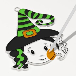 Witraż Halloweenowy witrażyk do malowania (zestaw z farbkami i patyczkiem) Arpex (HA1601)