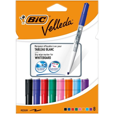 Marker suchościeralny 48SZT 503844 wkład mix Velleda (1741)