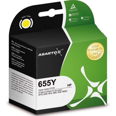 Tusz (cartridge) alternatywny HP Asarto (AS-H655YL)