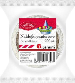 Naklejka (nalepka) Craft-Fun Series Mikołaje naklejki na rolce Titanum (25YQ-004)