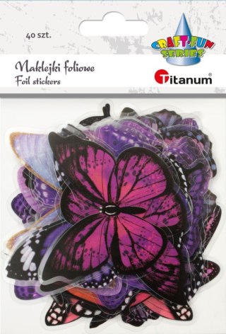 Naklejka (nalepka) Craft-Fun Sereis Motyle foliowe Titanum (25MD011)