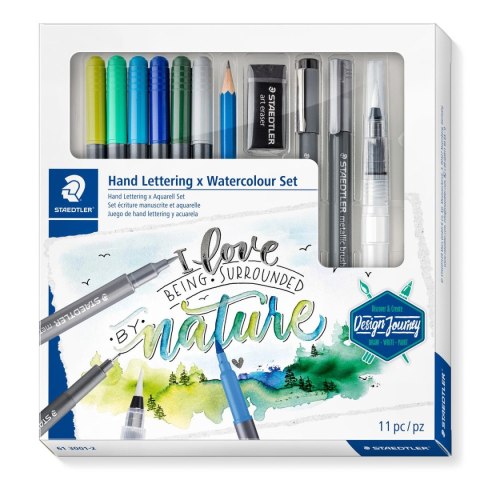 Zestaw kreślarski Zestaw akwarelowy Hand Lettering Staedtler (S 61 3001-2)