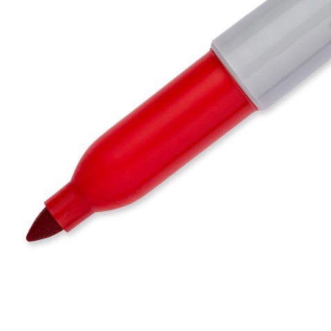 Marker permanentny wkład czerwony okrągła końcówka Paper Mate