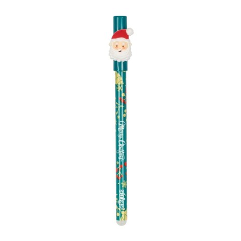 Długopis wymazywalny Chrisymas wymazywalny niebieski wkład niebieski 0,5mm Strigo (SSC200)