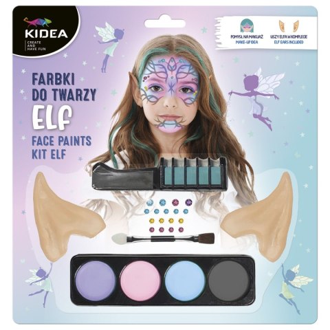 Farba do malowania twarzy kidea Elfie uszy 4 kolor. Derform (FDTZEUKA)