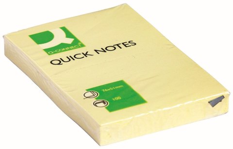 Notes samoprzylepny (karteczki) żółty 100k [mm:] 51x76 Q-Connect (KF10501)