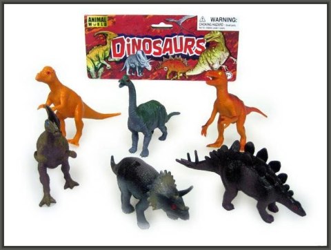 Figurka Dinozaur 15 cm 6 szt Hipo (HSH037)