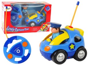 Samochód Auto Dla Malucha Policja Zdalnie Sterowane R/C Światło Dźwięk Lean (14606)