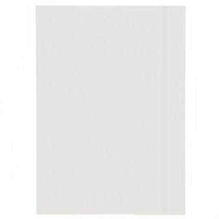 Teczka kartonowa na gumkę lux A4 biała 250g Barbara