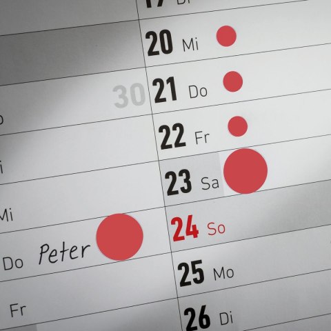 Etykieta do oznaczania kropki śr.18 czerwona Zweckform (3004)