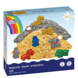 Piasek do modelowania 2 kol. Piasek Magiczny brokatowy mix Fiorello (GR-F1010PB)