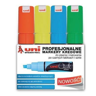 Marker suchościeralny POSCA wkład mix 8,0mm ścięta końcówka Uni