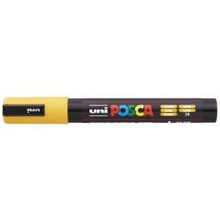 Marker suchościeralny Posca ochra wkład ochra 1,8-2,5mm okrągła końcówka Uni (PC-5M)