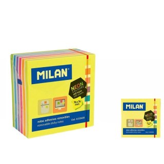 Notes samoprzylepny (karteczki) Neon mix 400k [mm:] 76x76 Milan (4155400)