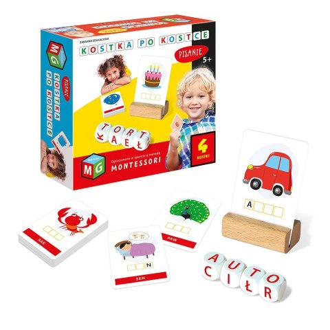 Gra edukacyjna KOSTKA PO KOSTCE - PISANIE 4 KOSTKI Multigra