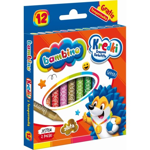 Kredki glinkowe Bambino 12 k 12 kol. St.Majewski