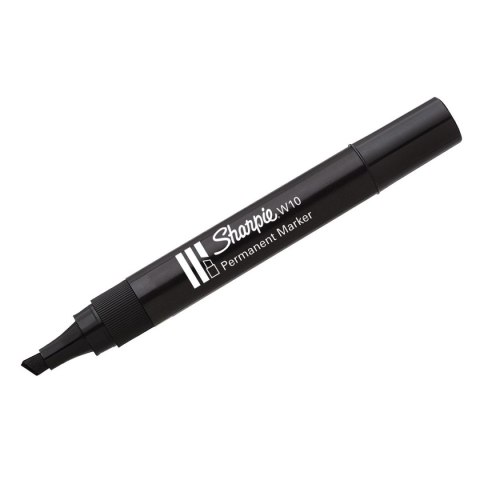 Marker permanentny wkład czarny ścięta końcówka Paper Mate