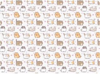 Podkład na biurko KITTENS mix PVC PCW Biurfol (PSN-A4-35)