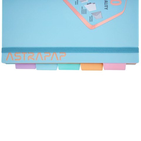 Kołozeszyt (kołonotatnik) pastel A4 200k. 80g krata Astrapap (107023003)