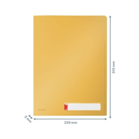 Koszulki na dokumenty Cosy A4 kolor: żółty Leitz (47160019)