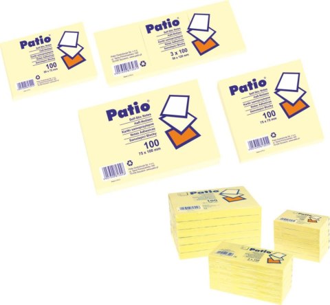 Notes samoprzylepny (karteczki) żółty [mm:] 750x500 Patio (13031PTR)