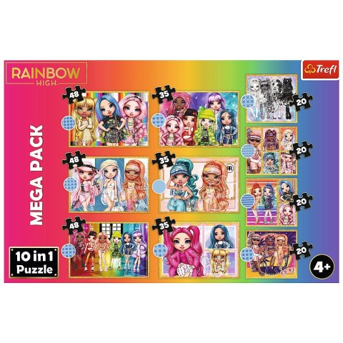 Puzzle 10w1 Kolekcja modnych laleczek Trefl (96000)