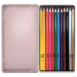 Kredki ołówkowe BB KIDS FRIENDS GIRLS 12 K 12 kol. Noster (METALOWE OP)