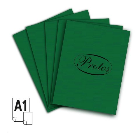 Brystol A1 zielony ciemny 160-180g 20k [mm:] 610x860 Protos