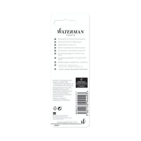 Wkład do długopisu standardowy wkład niebieski Mmm Waterman (S0944490)