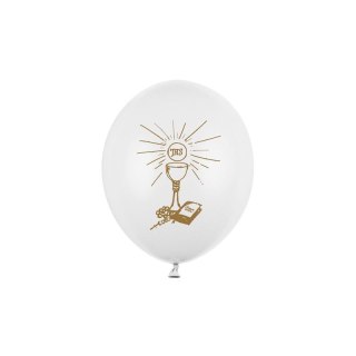 Balon gumowy 50 szt biały perłowy Partydeco (SB12P-109Z-008)