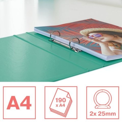 Segregator ringowy Colour Breeze A4 25mm zielony Esselte (626498)