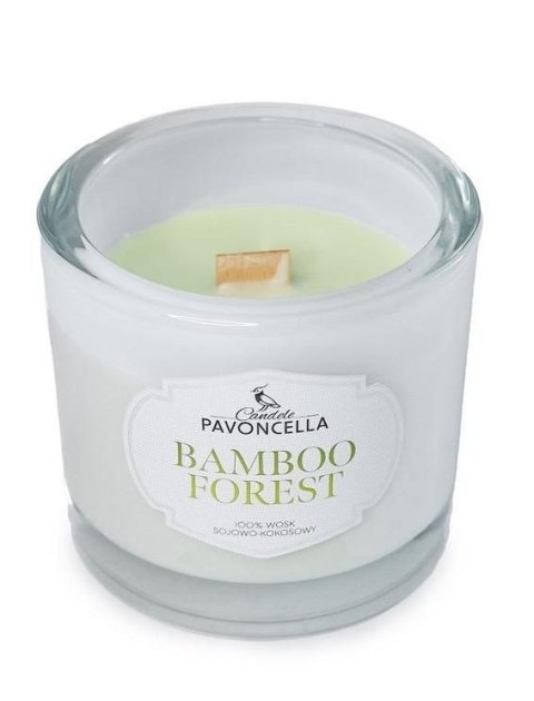 Świeczka ozdobna Bamboo Forest biała 170g Pavoncella (5905711530462)