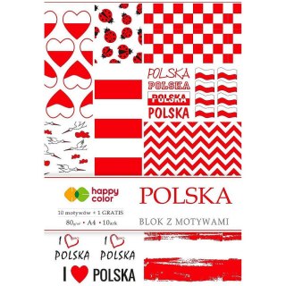 Zeszyt papierów kolorowych A4 80g 10k Happy Color (HA 3808 2030-PL)