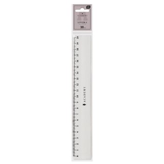 Linijka plastik ACADEMY plastikowa 59022773460001 20cm Interdruk (20cm)