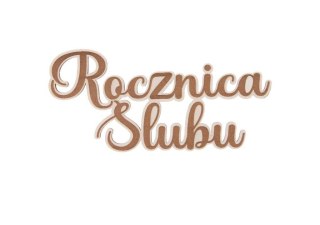 Ozdoba drewniana ROCZNICA ŚLUBU DRS15B Sadpex (5SZT)