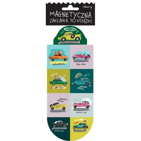 Zakładka do książki magnetyczna OWAL2 AUTA Henry (5905701482177)