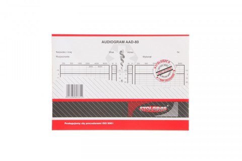 Druk offsetowy audiogram A5 100k. Stolgraf (Z-131)