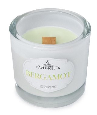 Świeczka ozdobna Bergamot biała 170g Pavoncella (5905711530936)