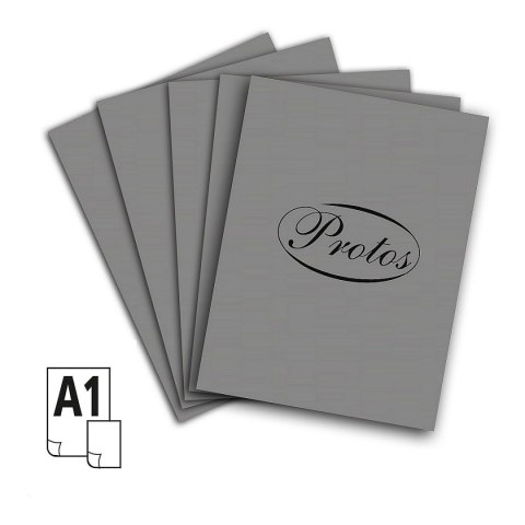 Brystol A1 szary 160-180g 20k [mm:] 610x860 Protos