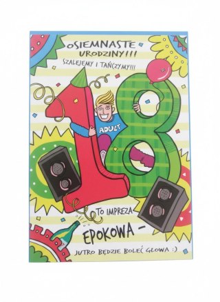 Kartka składana 18-stka chłopak 2 B6 Henry (5908451980252)