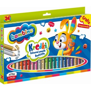 Kredki ołówkowe BAMBINO 24 kol. St.Majewski