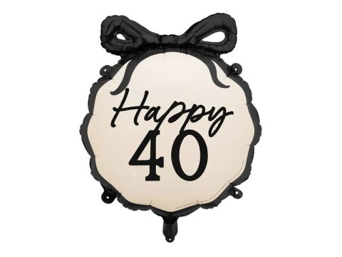 Balon foliowy pastylka Happy 40 18cal Partydeco (FB266-40)