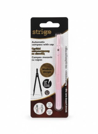 Cyrkiel automatyczny ze skuwką różowy 1 el. Strigo (SSC482)