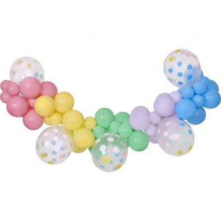 Girlanda balonowa makaron 65szt. Godan (031317)