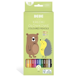Kredki ołówkowe BB KIDS 12 kol trójkątne 5902277329776 12 kol. Bebe (FSC100%)